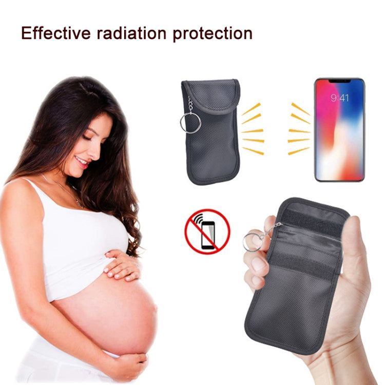 Double Buckle Car Key Signal Shielding Bag Anti-Magnetic RFID Card Case, Double Buckle Double Buckle Car Key Signal Shielding Bag Anti-Magnetic RFID Card Case, Double Buckle